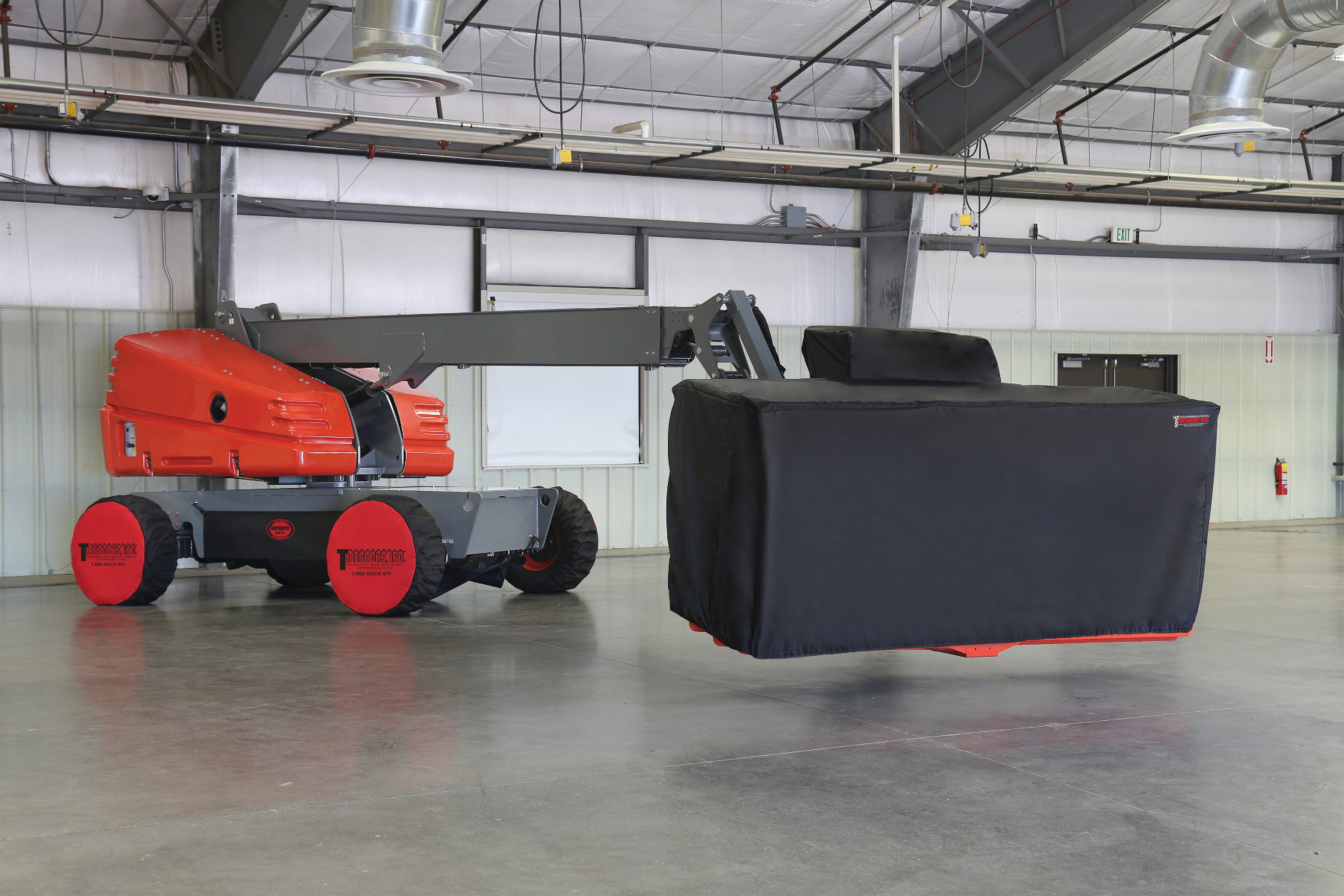 Lift Protection AerialJacket® | Protect scissor lifts, control boxes and boom baskets ...