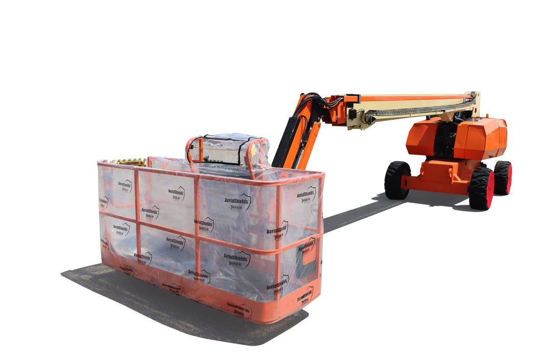 Sheild Boom Boom Lift AerialShield® - Practical Overspray Protection — Consolidated ...