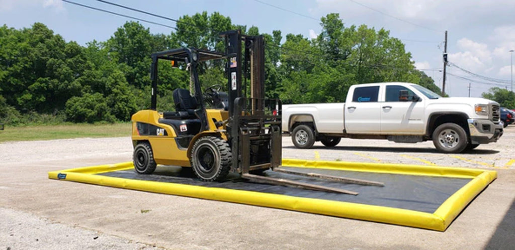 Telehandler On Containment Secondary Spill Containment | Consolidated Containment
