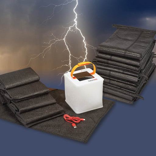 Emergency Flood Kit with FREE Solar Lantern Charger - Consolidated Containment