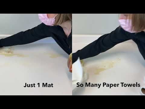 Quick Dam Mats vs Paper Towels Video Demonstration - Consolidated Containment